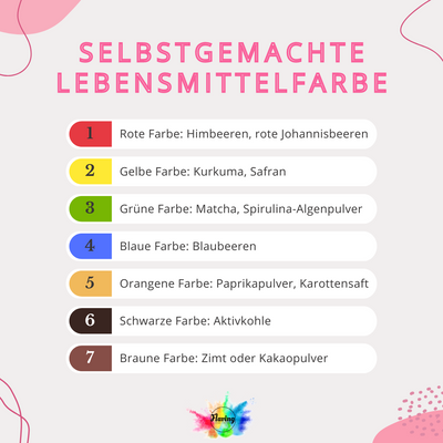 🌈✨ Selbstgemachte Lebensmittelfarbe  ✨🌈