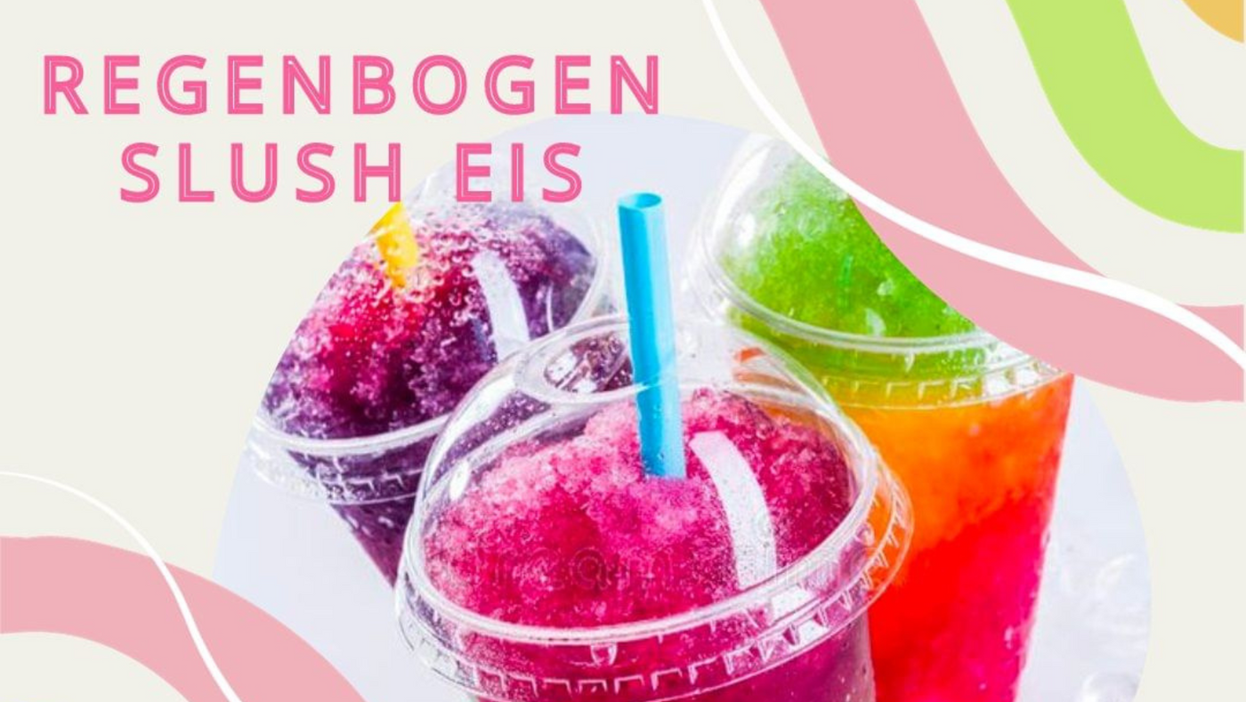 Buntes Slush-Eis - Erfrischend und Farbenfroh! 🌈❄️