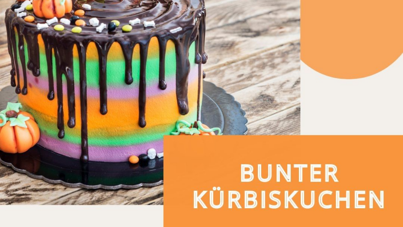 Regenbogen-Kürbiskuchen: Ein Farbenspiel der Herbstfreude! 🌈🎃