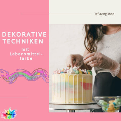 🌈🎨 Dekorative Techniken mit Lebensmittelfarbe! 🎨🌈