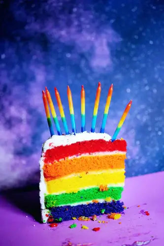 Wie ich einen Regenbogenkuchen backe mit Rezept